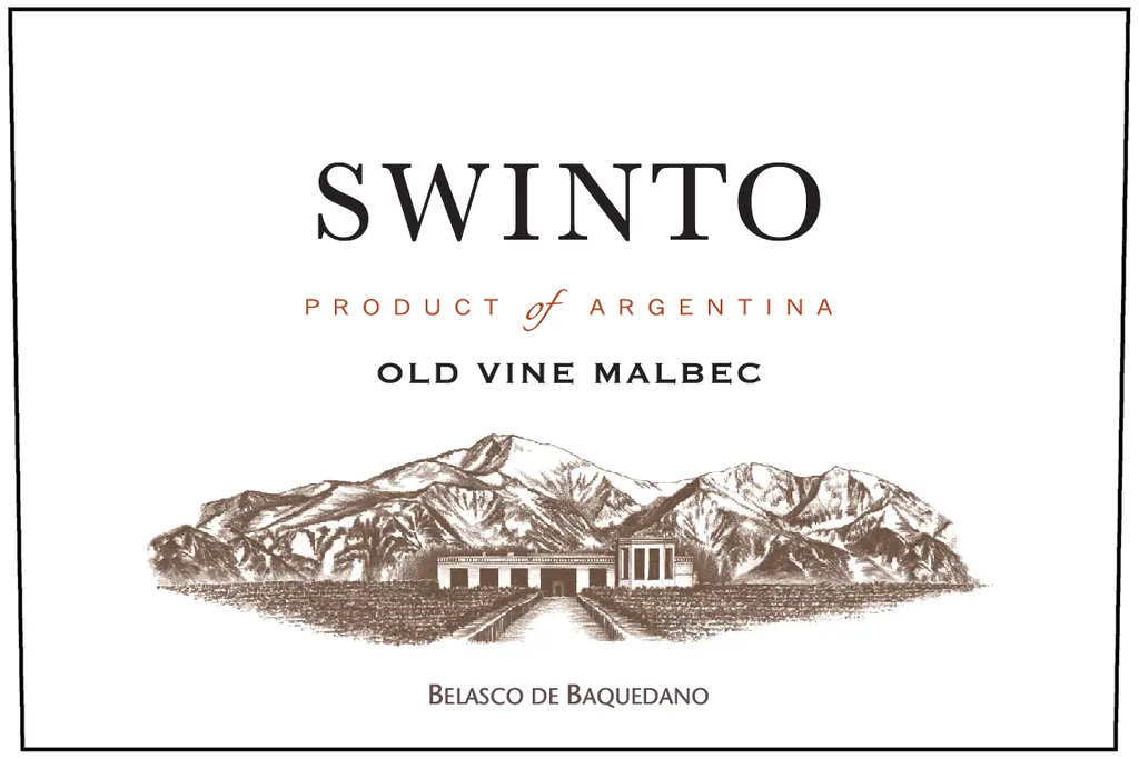Swinto Old Vine Malbec Bottle
