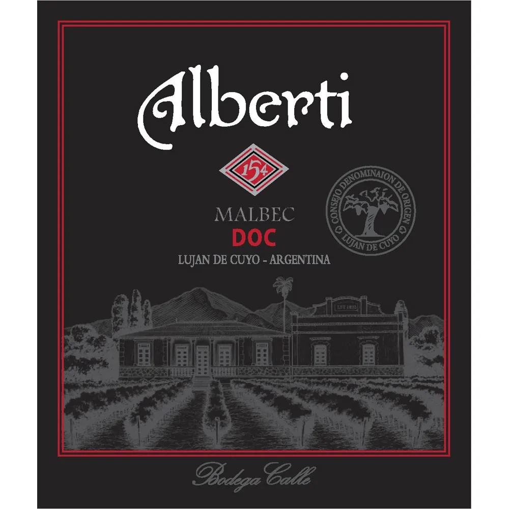 Alberti 154 Malbec Bottle