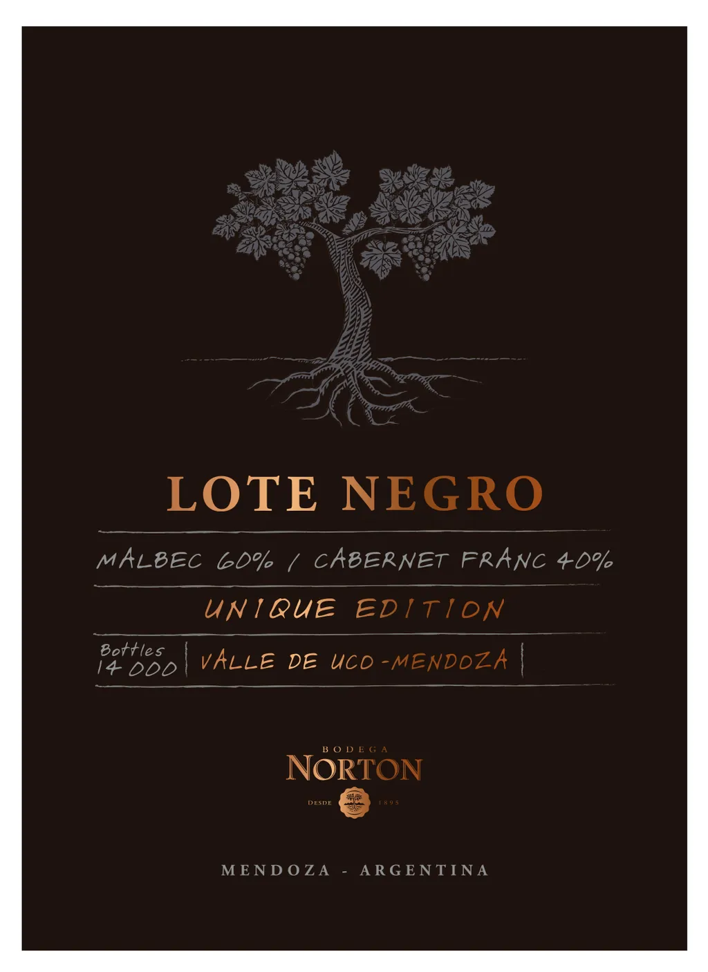 Lote Negro Bottle