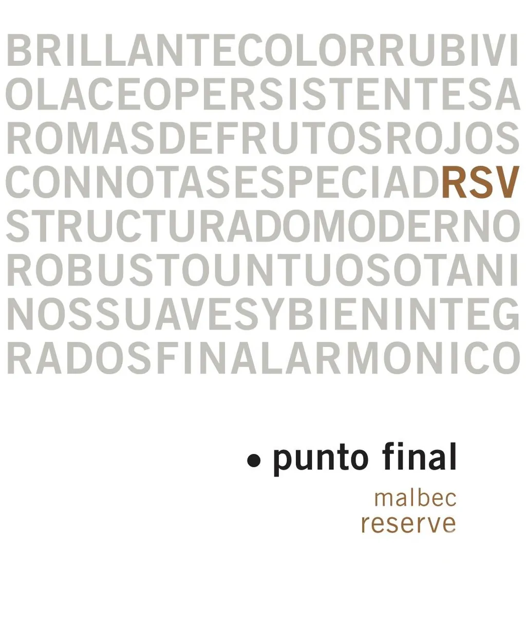 Punto Final Malbec Reserva Bottle