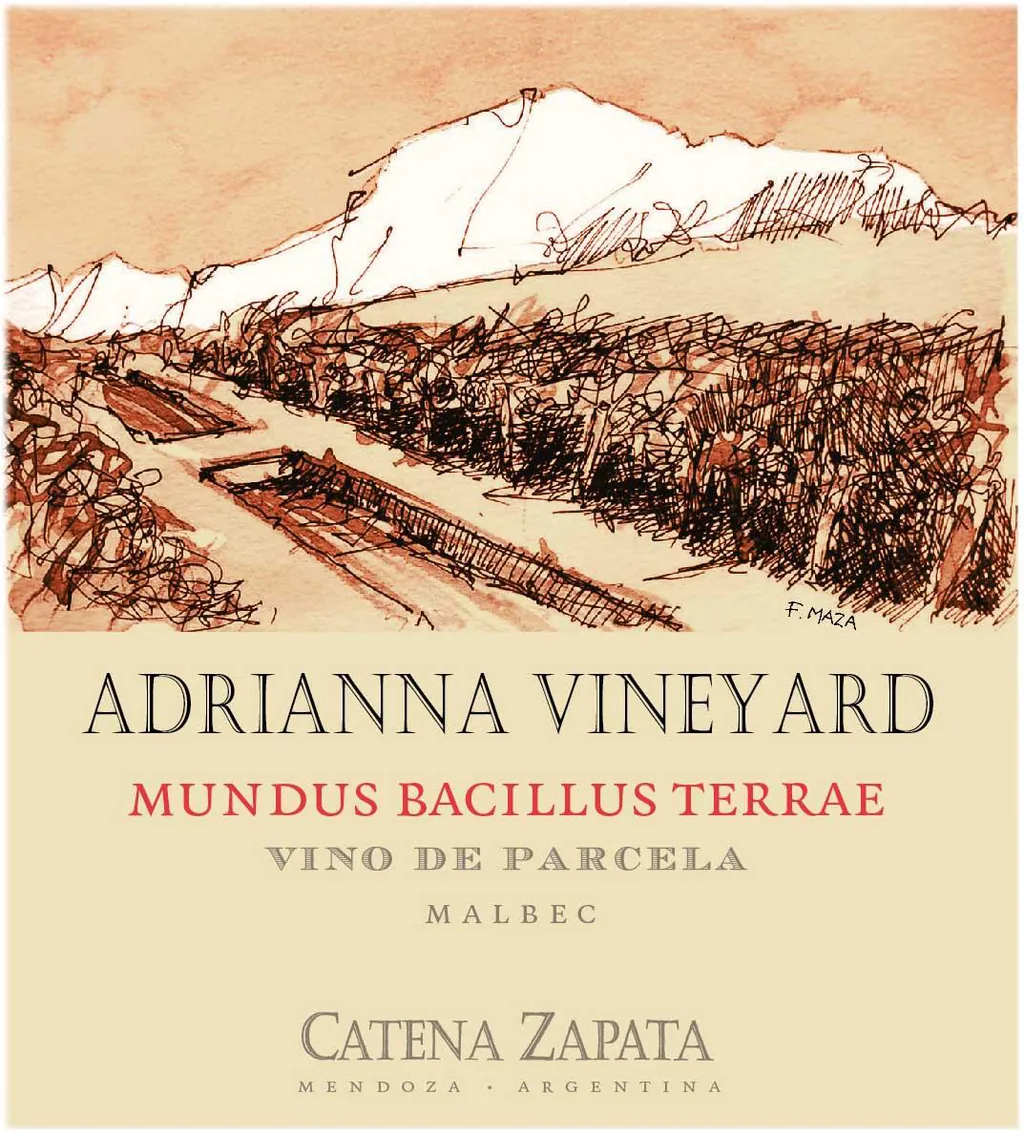 Zapata Adrianna Vineyard Mundus Bacillus Terrae Malbec Bottle