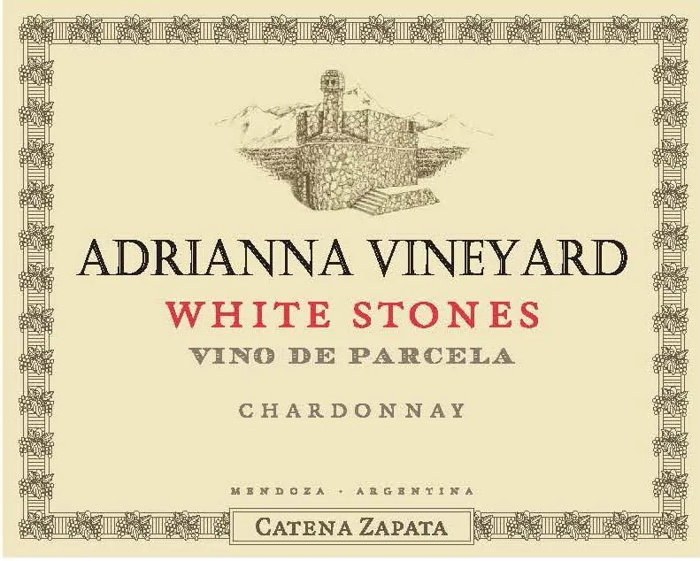 Zapata Adrianna Vineyard White Stones Chardonnay Bottle