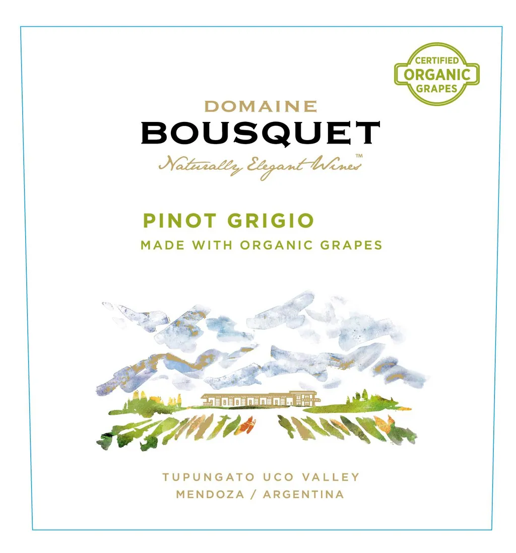 Organic Pinot Grigio Bottle