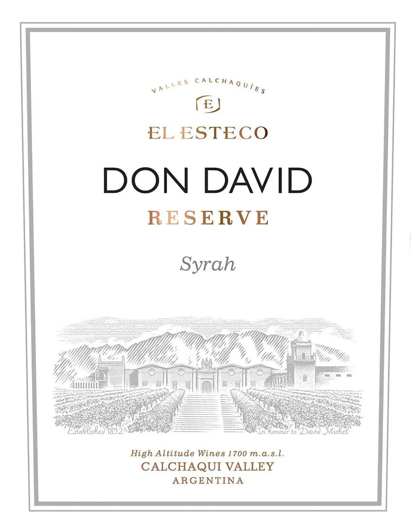 Don David Reserve Syrah Bottle