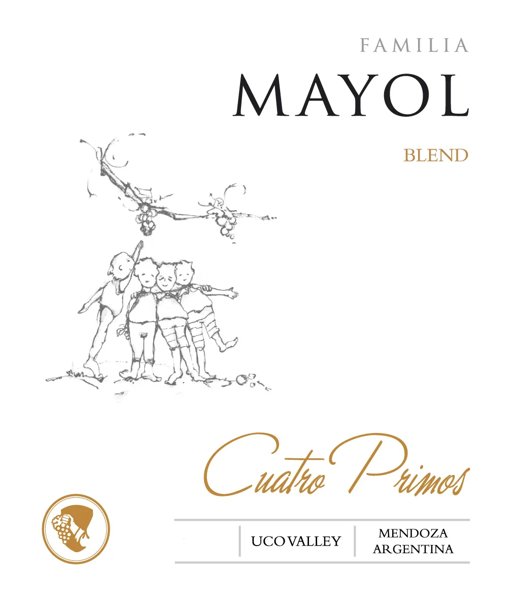Cuatro Primos Red Blend Bottle