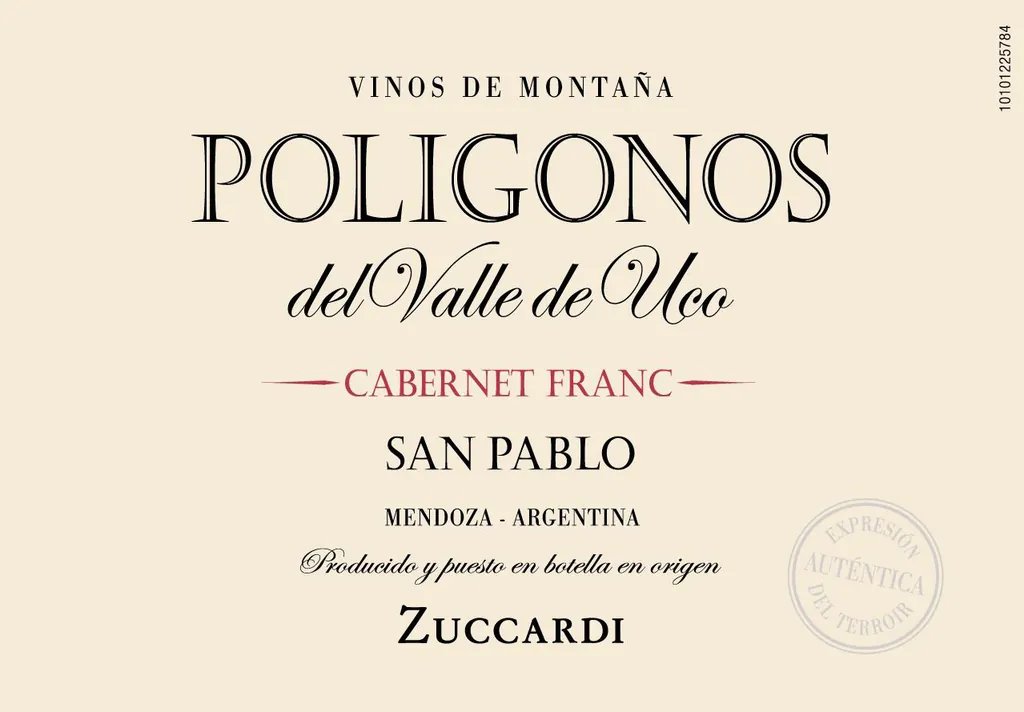 San Pablo Poligonos del Valle de Uco Cabernet Franc Bottle