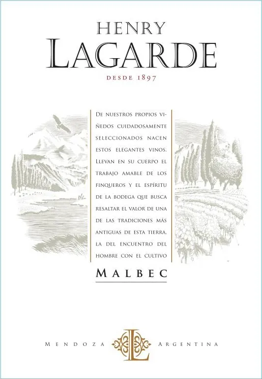 Henry Lagarde Malbec Bottle