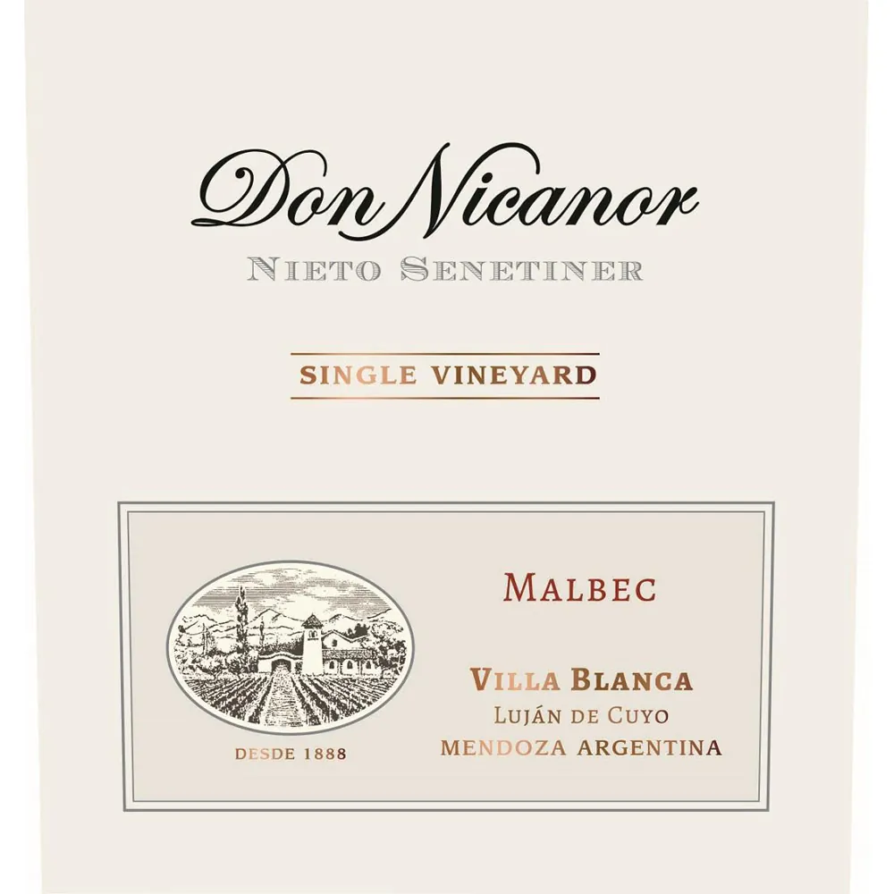 Don Nicanor Single Vineyard Malbec Bottle
