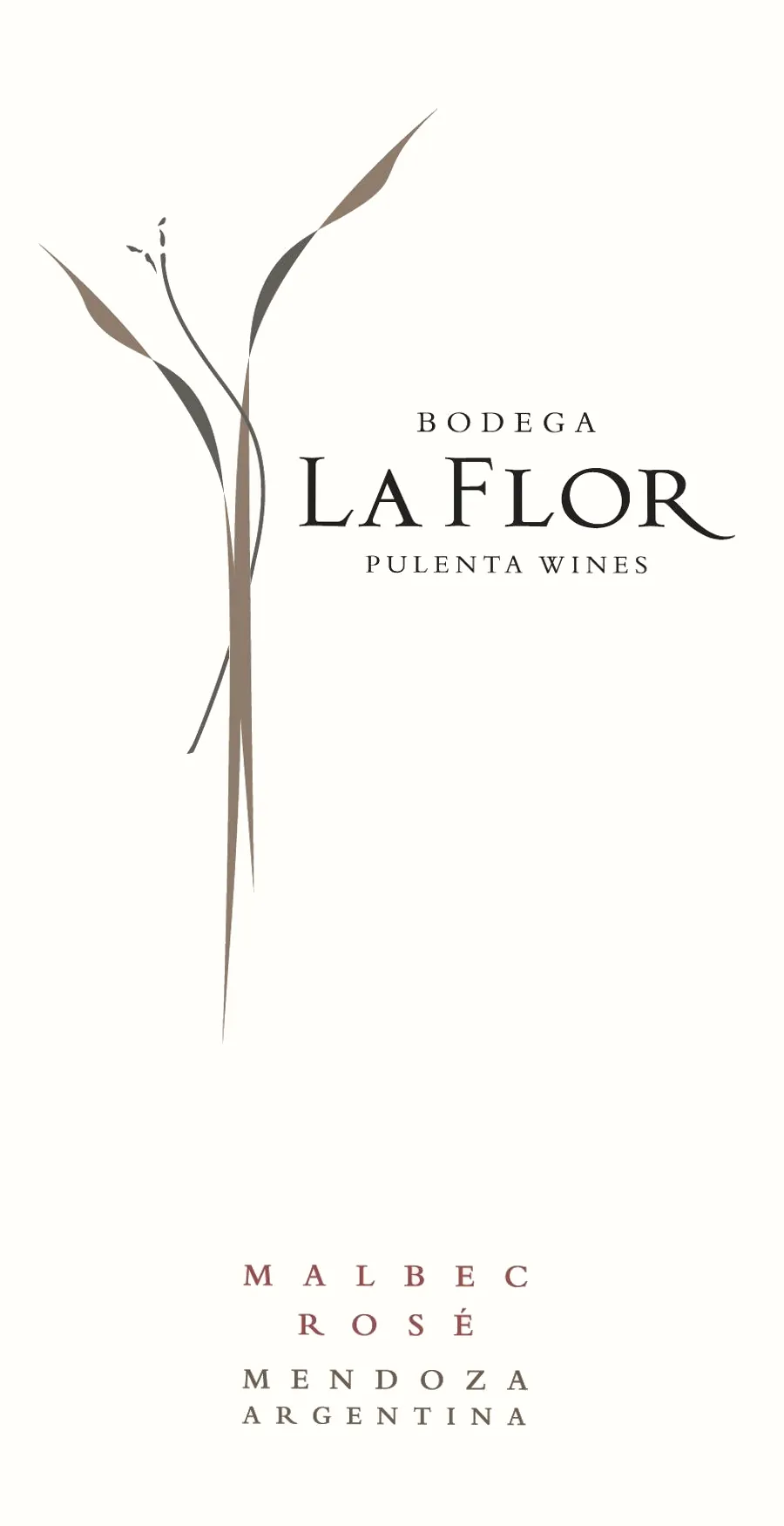 La Flor Malbec Rose Bottle