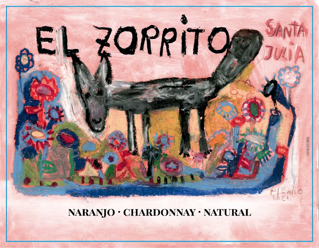 Natural El Zorrito Orange Chardonnay Bottle