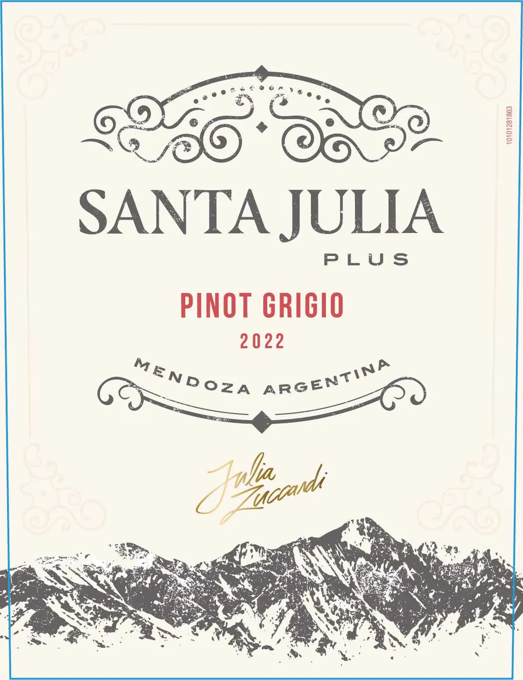 Plus Pinot Grigio Bottle