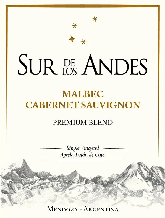 Malbec Cabernet Sauvignon Premium Blend Bottle