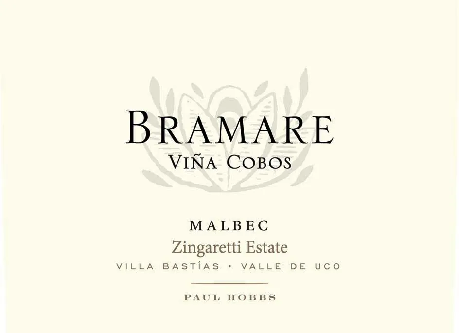 Bramare Zingaretti Vineyard Malbec Bottle