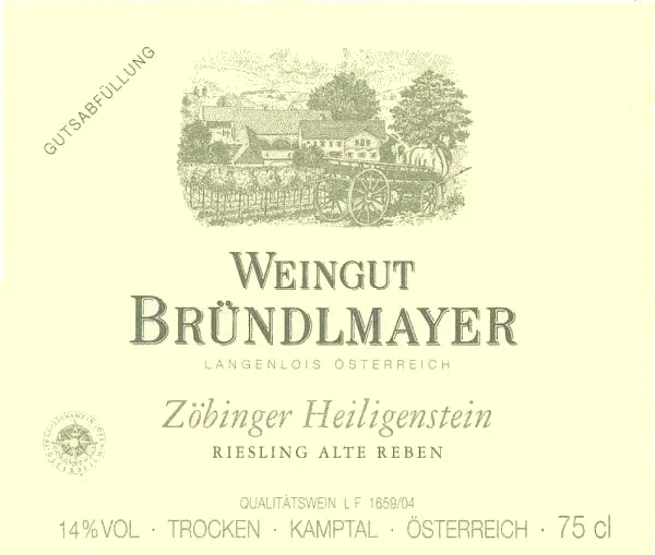 Kamptal Alte Reben Zobinger Heiligenstein Riesling Bottle