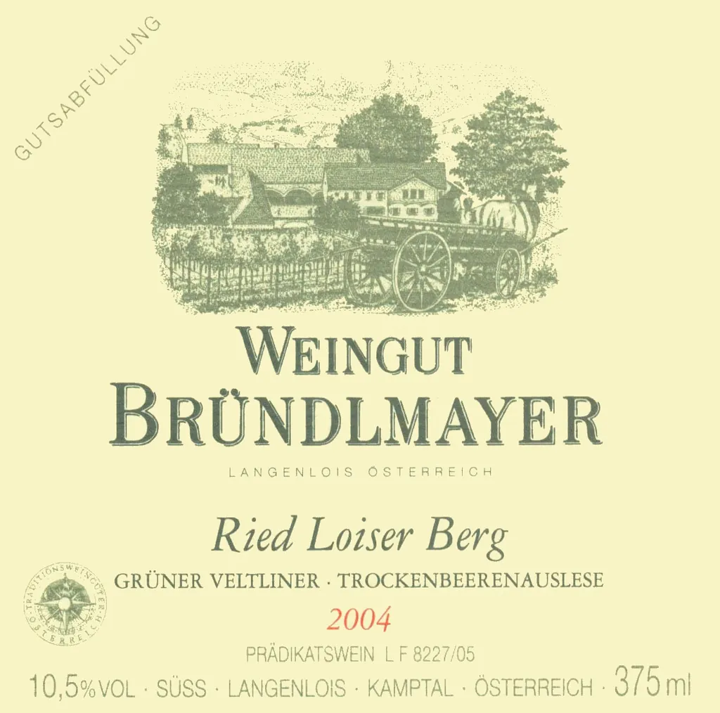 Loiser Berg Trockenbeerenauslese Gruner Veltliner Bottle