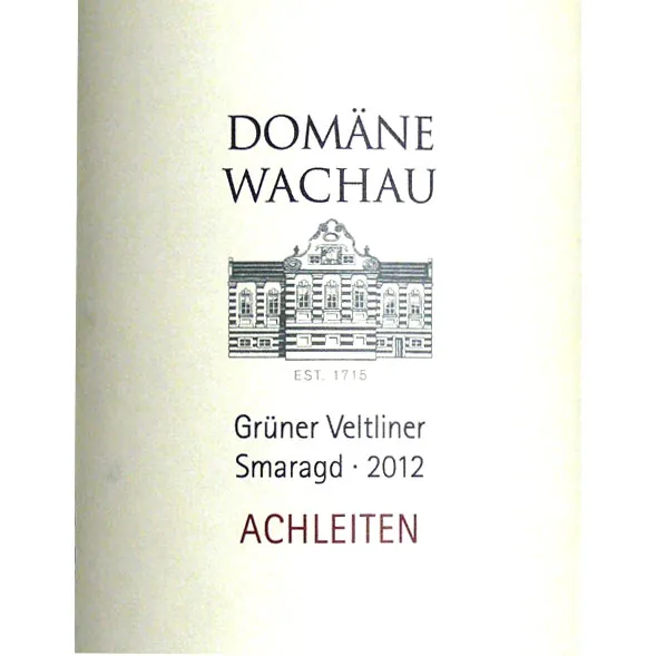 Smaragd Achleiten Gruner Veltliner Bottle