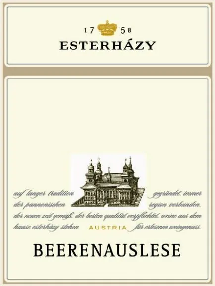 Beerenauslese Bottle