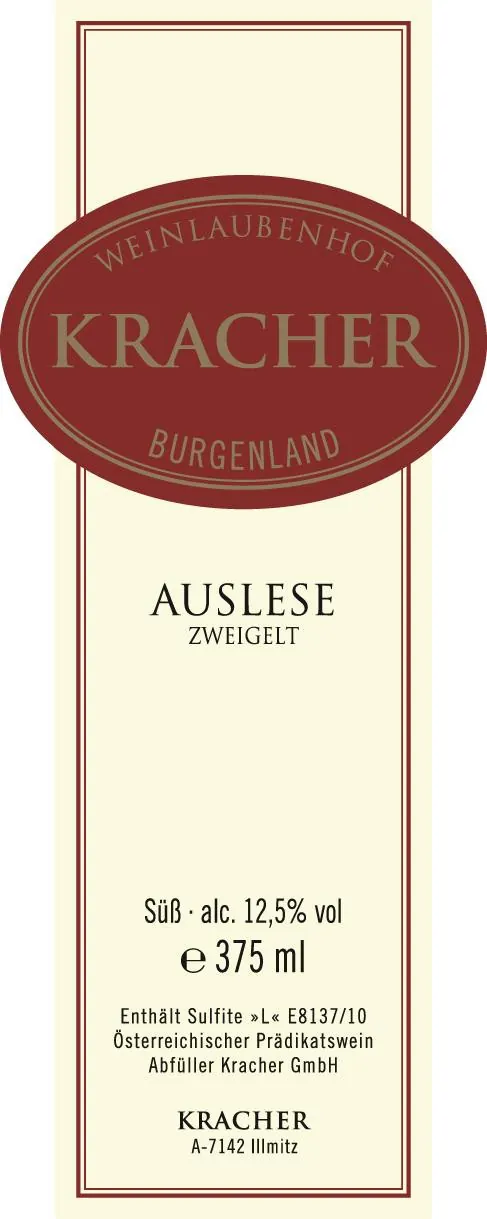 Auslese Zweigelt Bottle