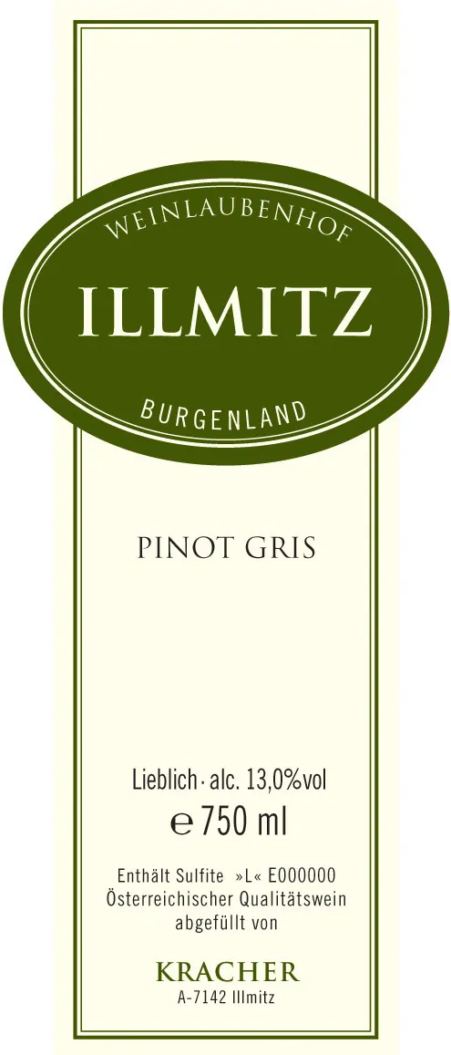Illmitz Pinot Gris Bottle