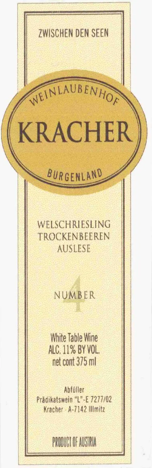 Welschriesling Trockenbeerenauslese Kollektion Bottle