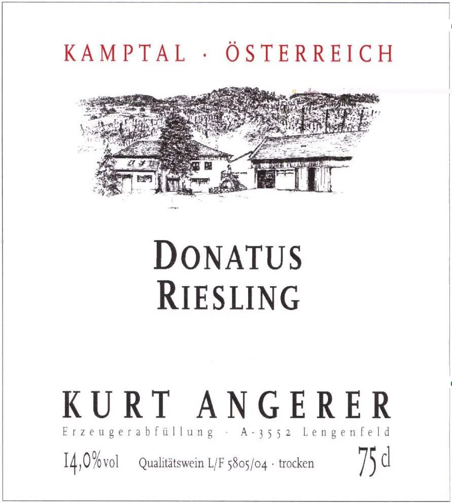Donatus Riesling Bottle