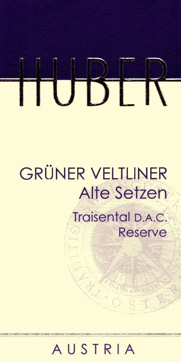 Alte Setzen Reserve Erste OTW Lage Gruner Veltliner Bottle