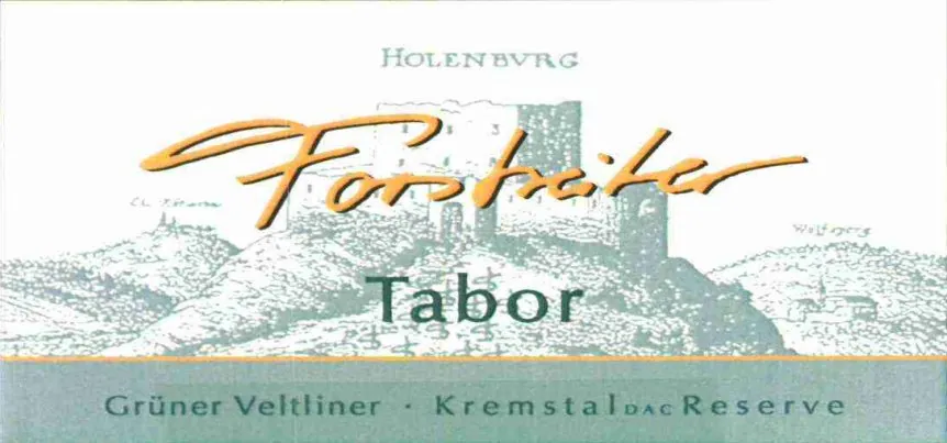 Tabor Reserve Gruner Veltliner Bottle