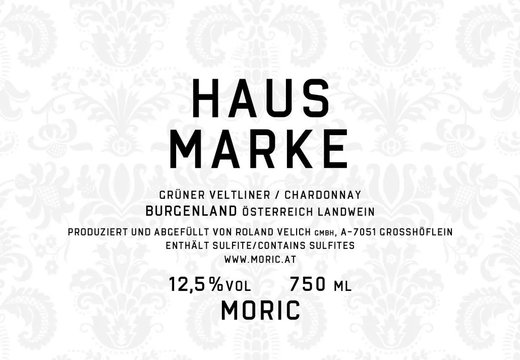 Hausmarke Gruner Veltliner Chardonnay Bottle