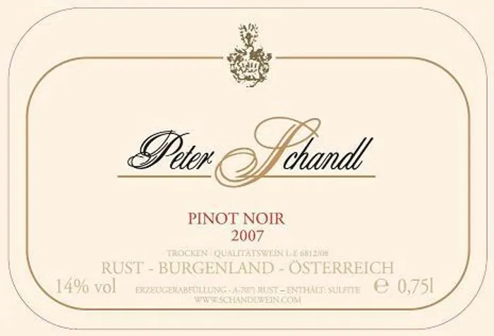 Schandl Pinot Noir Bottle