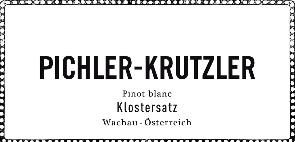 Klostersatz Pinot Blanc Bottle