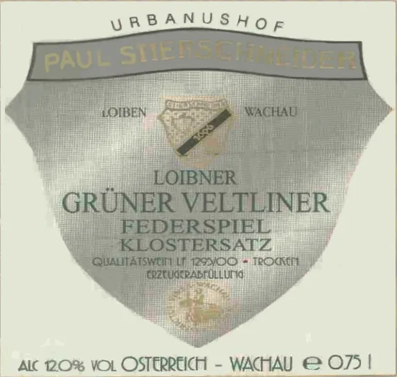 Federspeil Klostersatz Gruner Veltliner Bottle