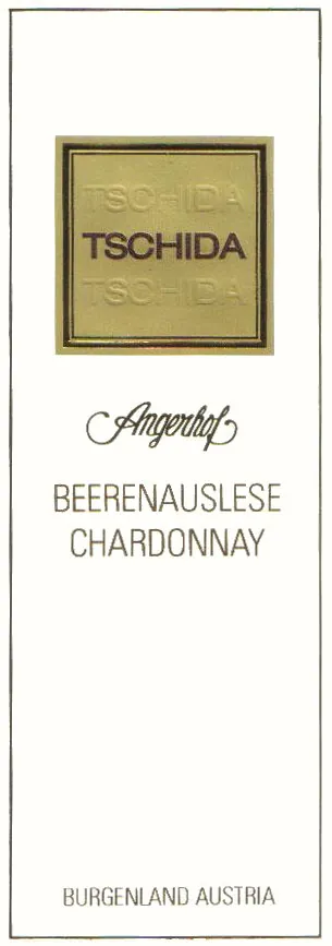 Beerenauslese Chardonnay Bottle