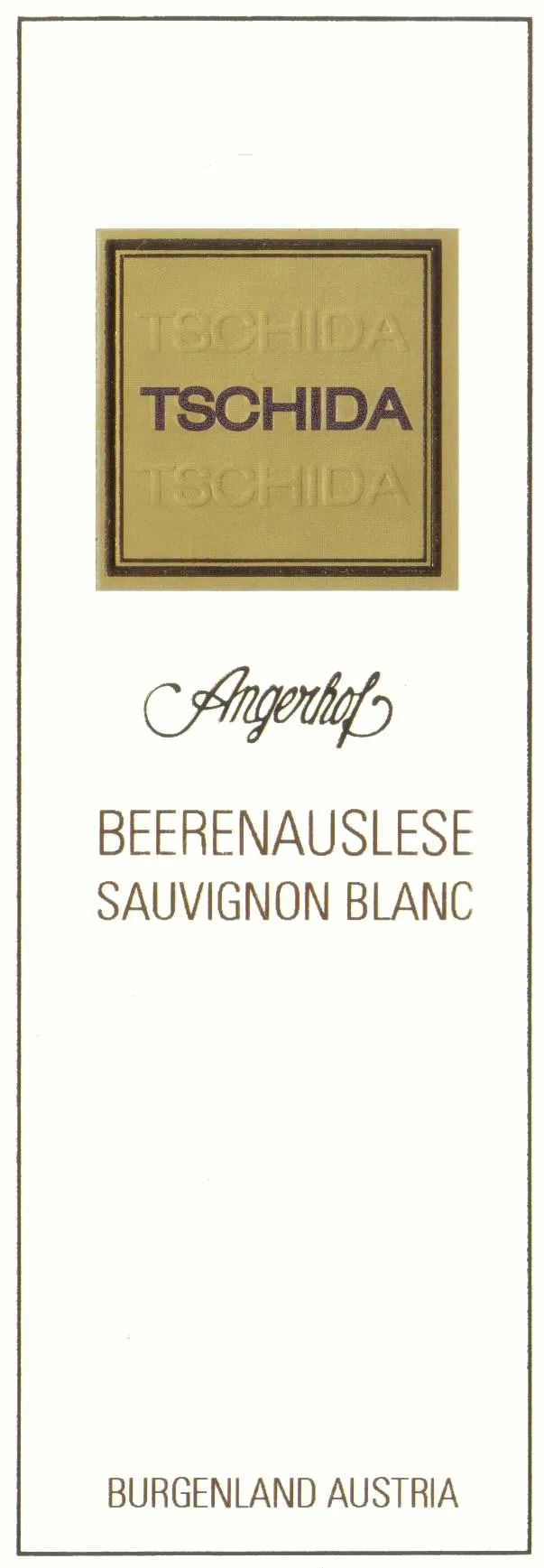 Beerenauslese Sauvignon Blanc Bottle