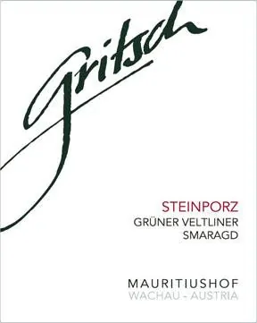 Steinporz Smaragd Gruner Veltliner Bottle