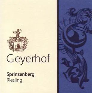 Sprinzenberg Riesling Bottle