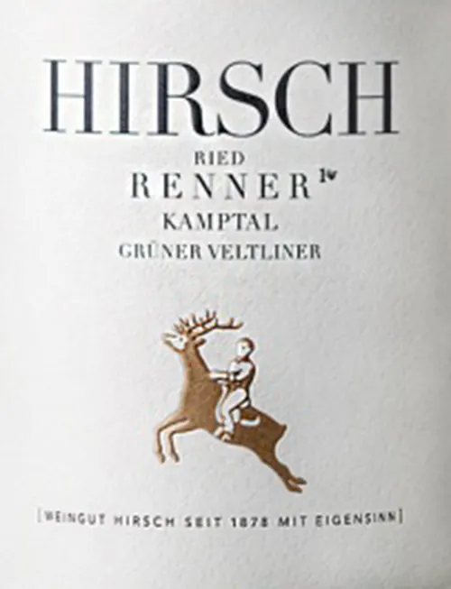 Ried Renner Erste Lage Gruner Veltliner Bottle