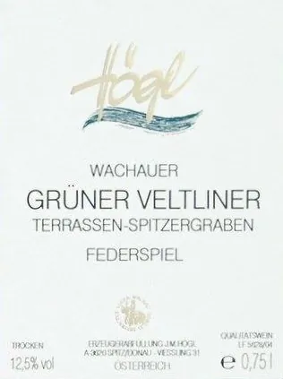 Terrassen Spitzergraben Federspiel Gruner Veltliner Bottle
