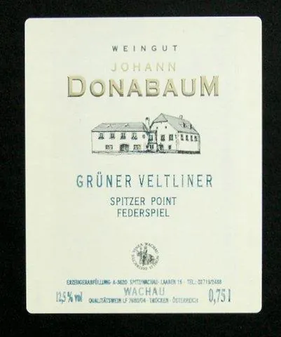Spitzer Point Federspiel Gruner Veltliner Bottle