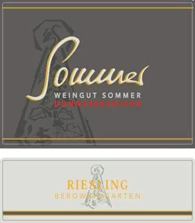 Bergweingarten Riesling Bottle