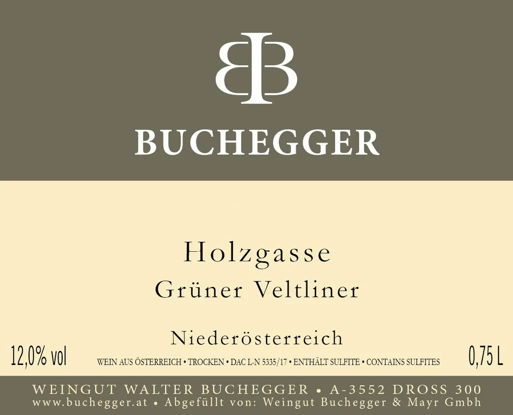 Holzgasse Gruner Veltliner Bottle