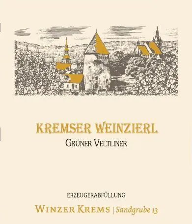 Kremser Weinzierl Gruner Veltliner Bottle