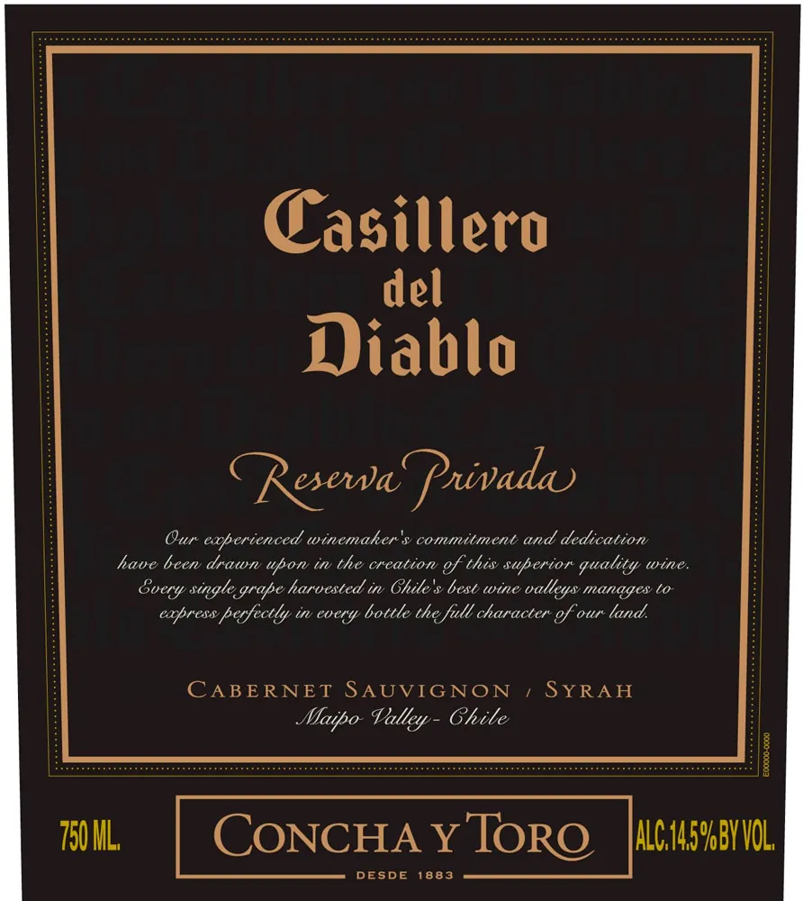 Reserva Privada Cabernet Sauvignon Bottle