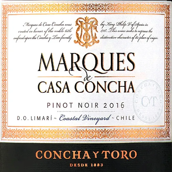 Marques de Casa Concha Pinot Noir Bottle