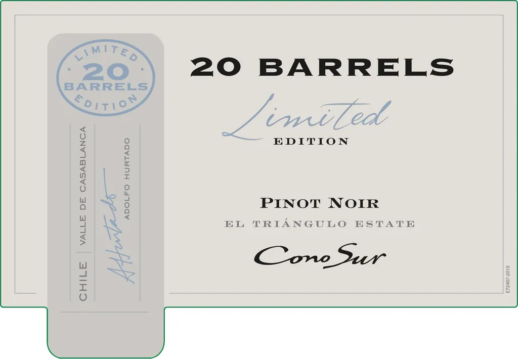 20 Barrel Pinot Noir Bottle