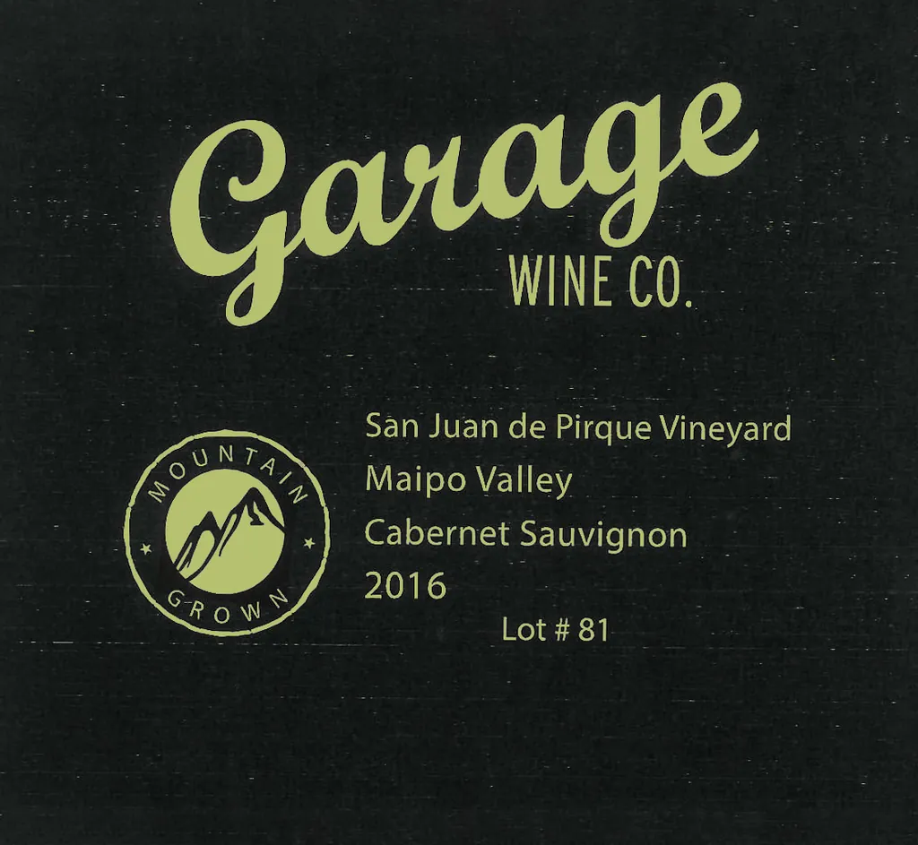 San Juan de Pirque Vineyard Lot 81 Cabernet Sauvignon Bottle
