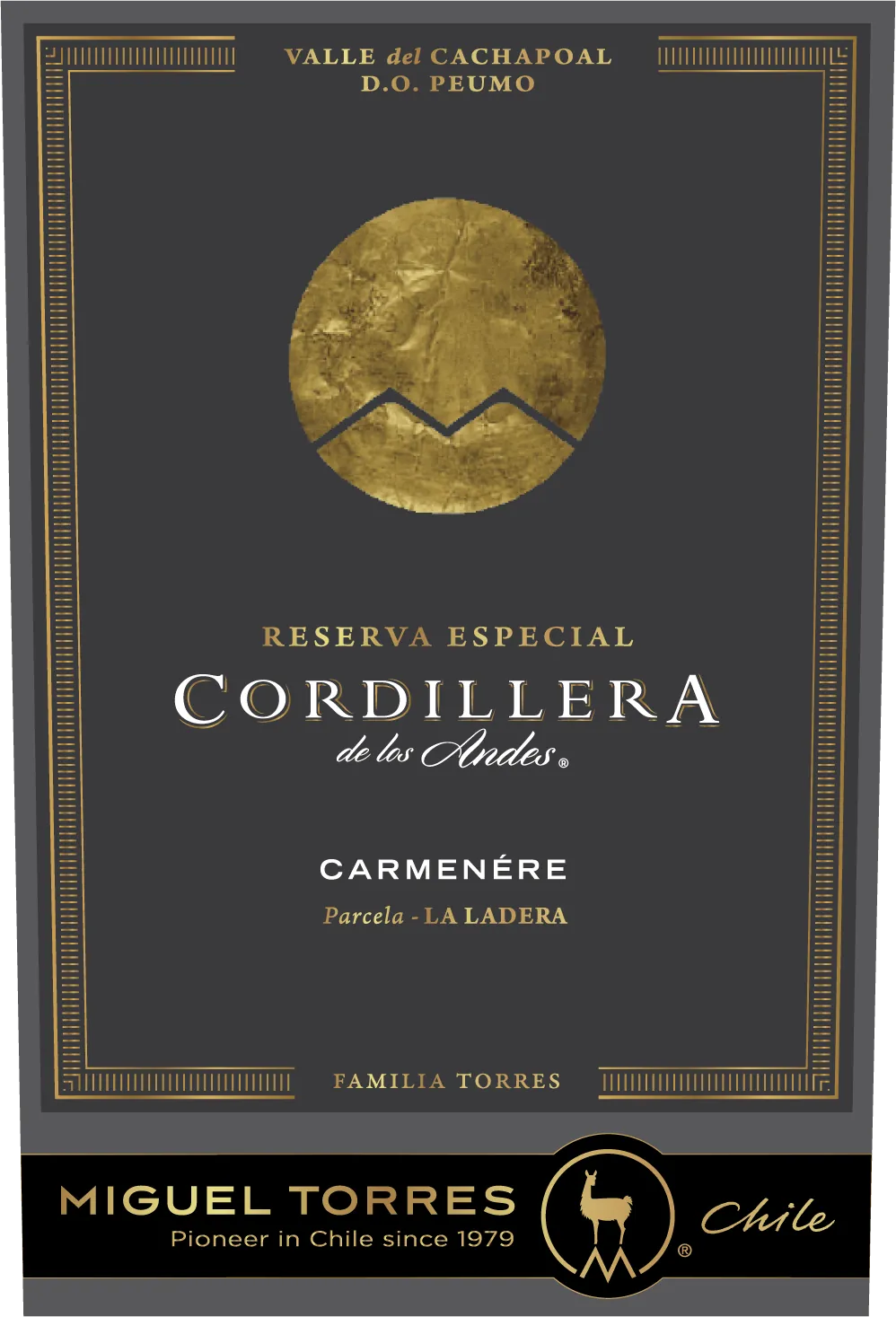 Cordillera Carmenere Reserva Especial Bottle