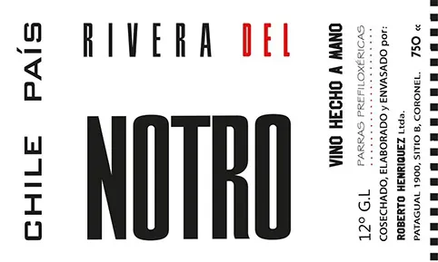 Rivera del Notro Tinto Bottle