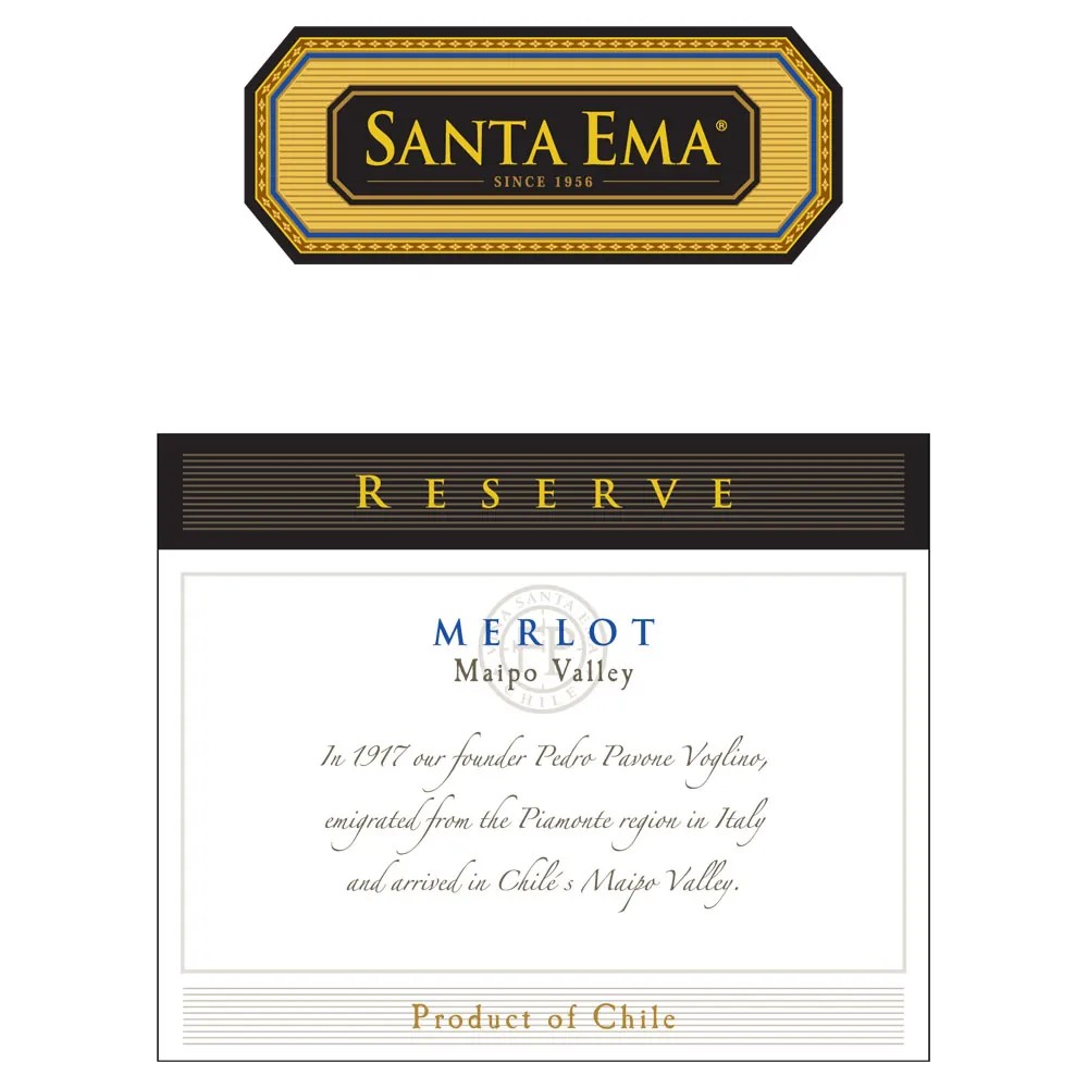 Reserve Merlot Bottle