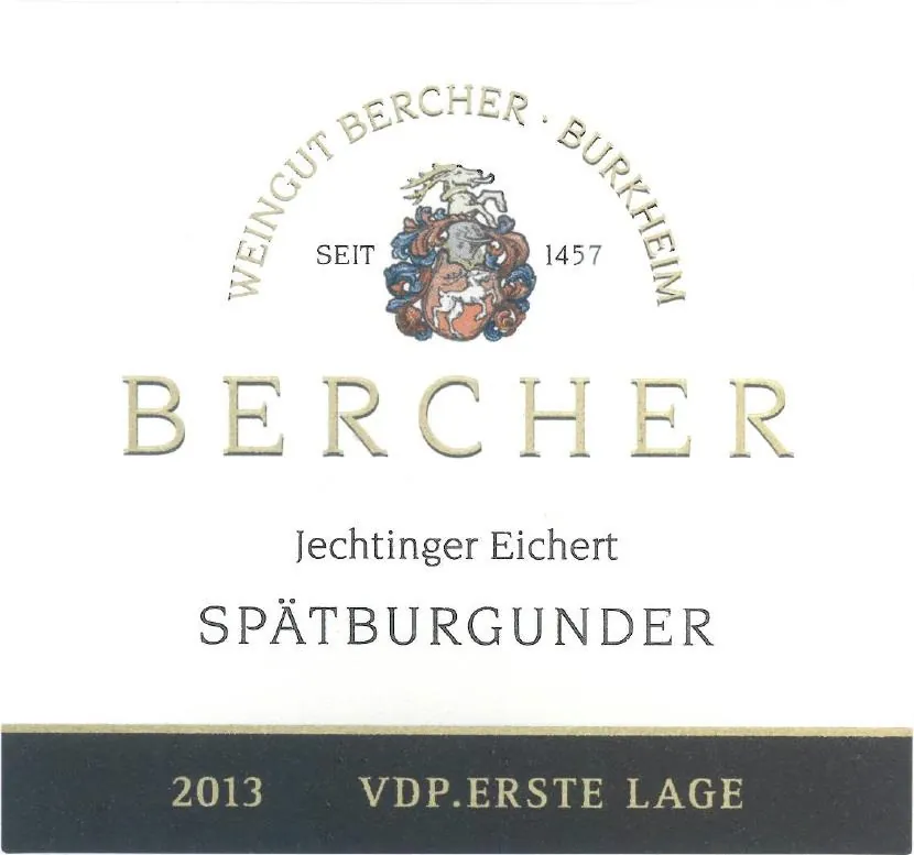 Jechtinger Eichert Spatburgunder Erste Lage Bottle