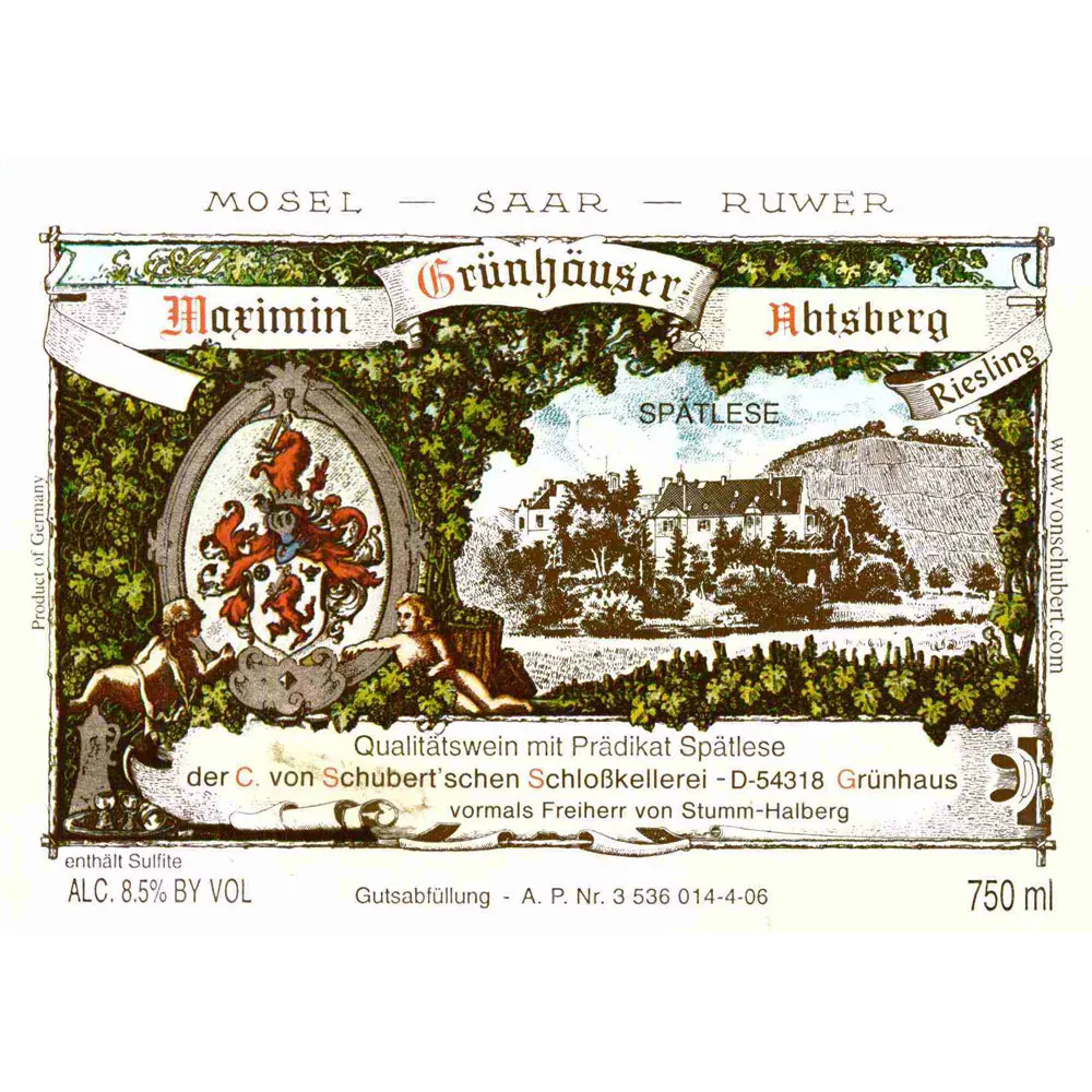 Maximim Grunhauser Abtsberg Riesling Spatlese Bottle